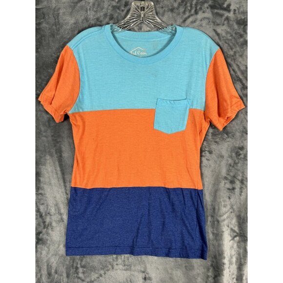 Red Camel Women Tops Tees - Short Sleeve Size Medium Colorful Blocks - Picture 2 of 8